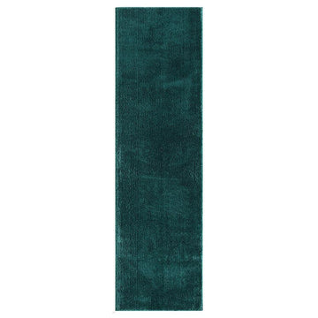 Washable Comfy Plain CMF00 Emerald Runner-Desire Rugs-Rug Love - The Most Loved Rug Store